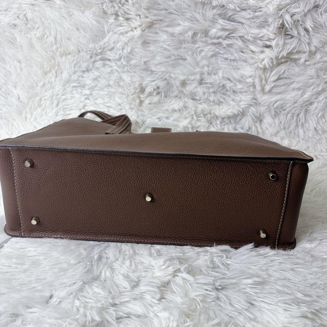 未使用級　FURLA ブラウン ビジネスバッグ　A4 トートバッグ