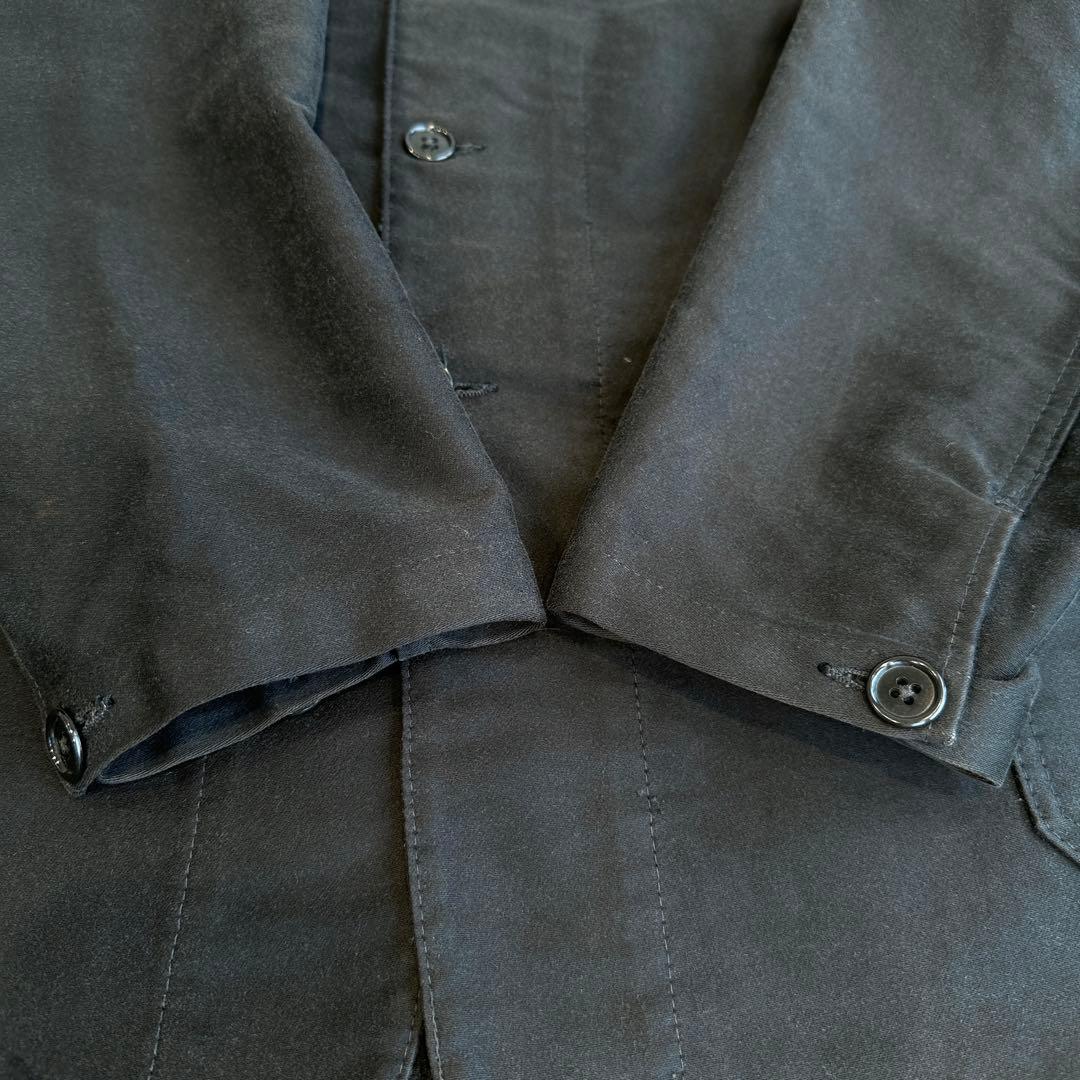 フランス製 ブラック モールスキン ジャケット メンズ L 程 VETRA