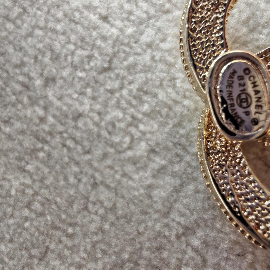 ココマークピアス GP ラインストーン フェイクパール