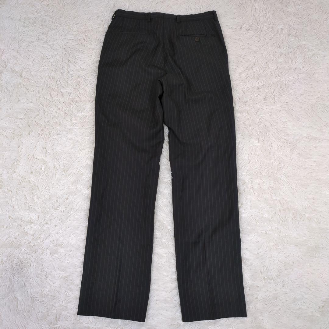 グッチ【サイズ 44】スーツ　セットアップ　チャコールグレー　ストライプ