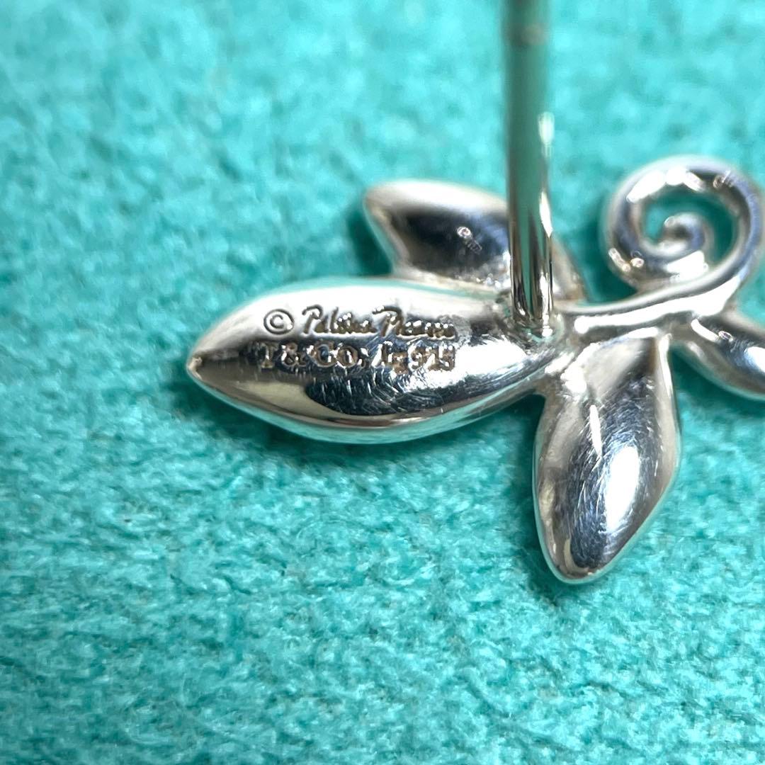 【極美品】ティファニー　オリーブリーフピアス片耳　シルバー925