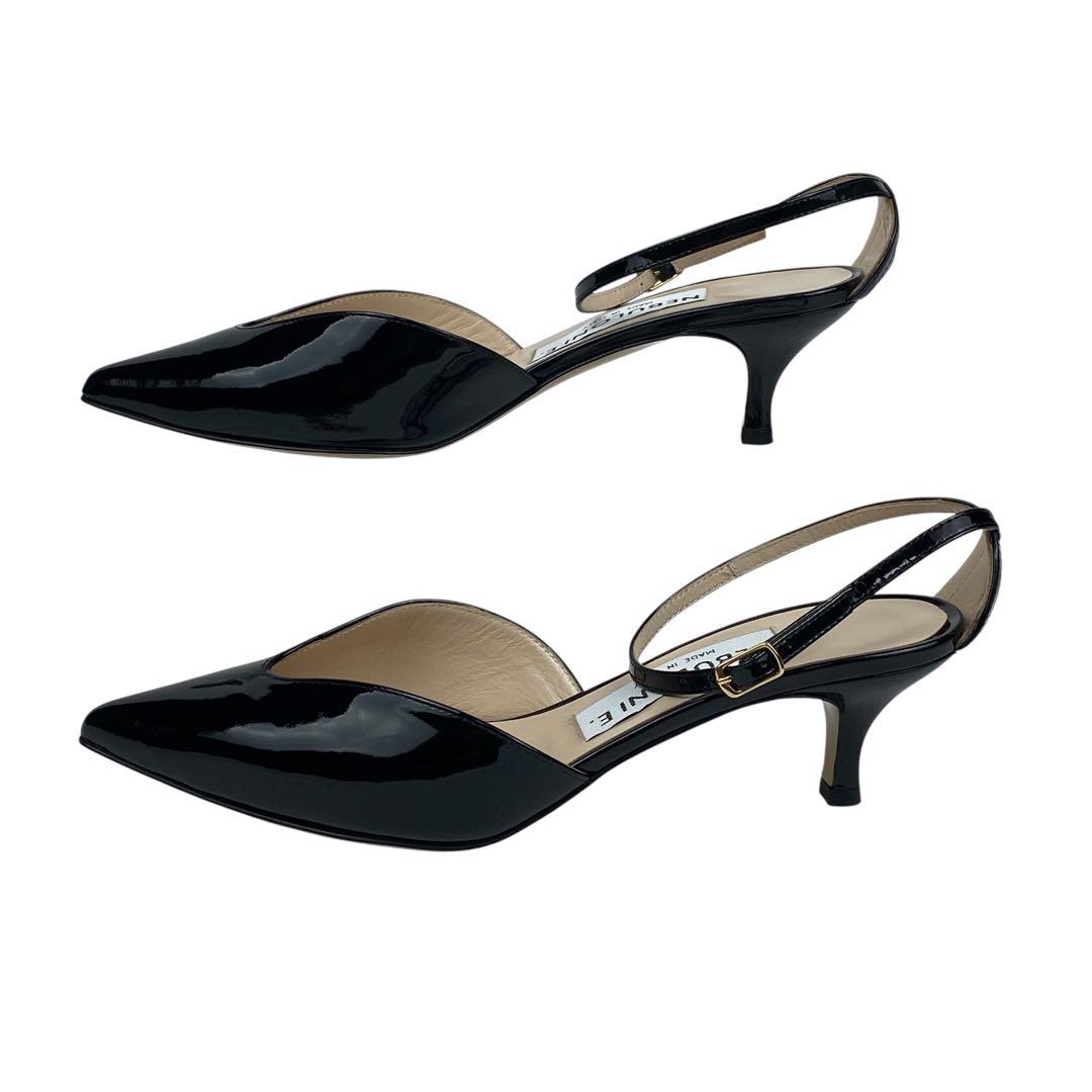 ✨未使用品✨ネブローニ　アンクルストラップ　パンプス　ミュール　黒　24cm