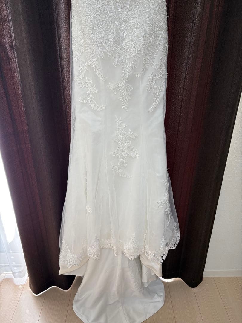 ウェディングドレス S マーメイド オフショルダー