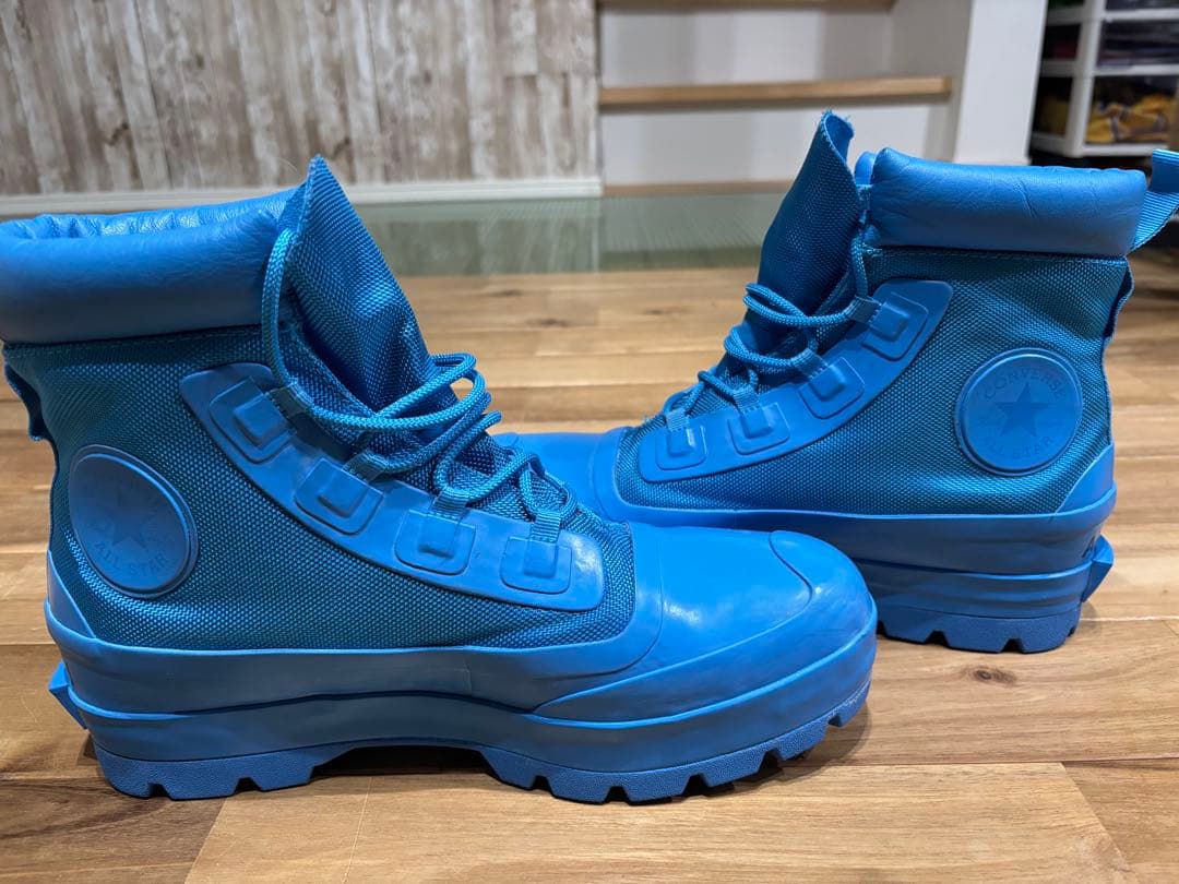 近未来感　CONVERSE 青 ハイカットブーツ　AMBUSHコラボ