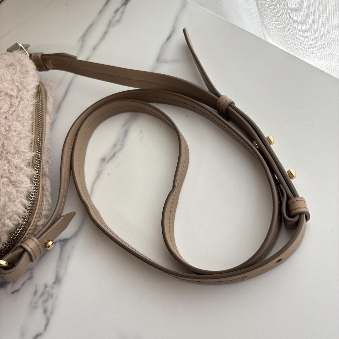 【美品】マックスマーラ テディベア ショルダーバッグ カメラバッグ ベージュ