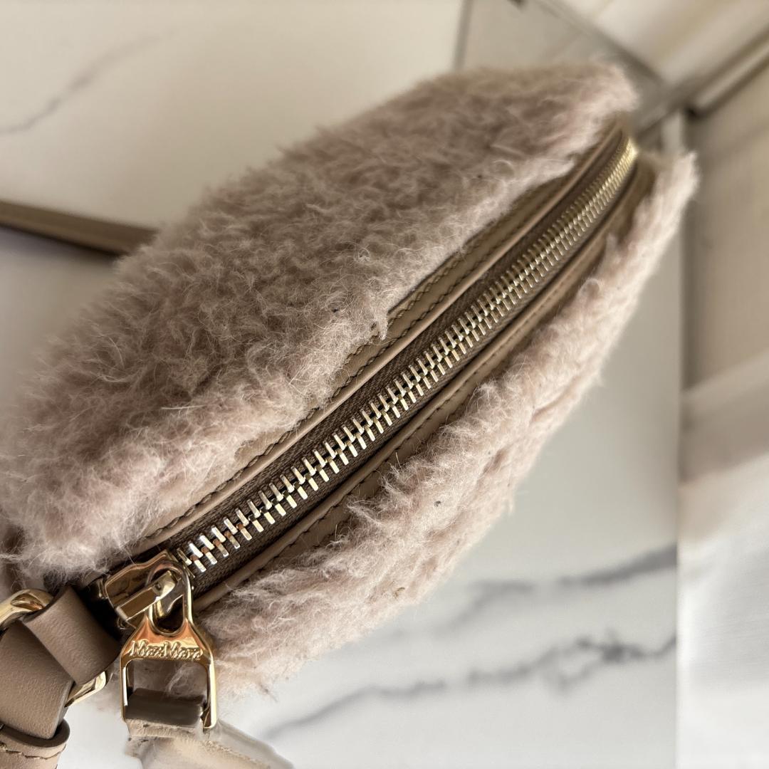 【美品】マックスマーラ テディベア ショルダーバッグ カメラバッグ ベージュ