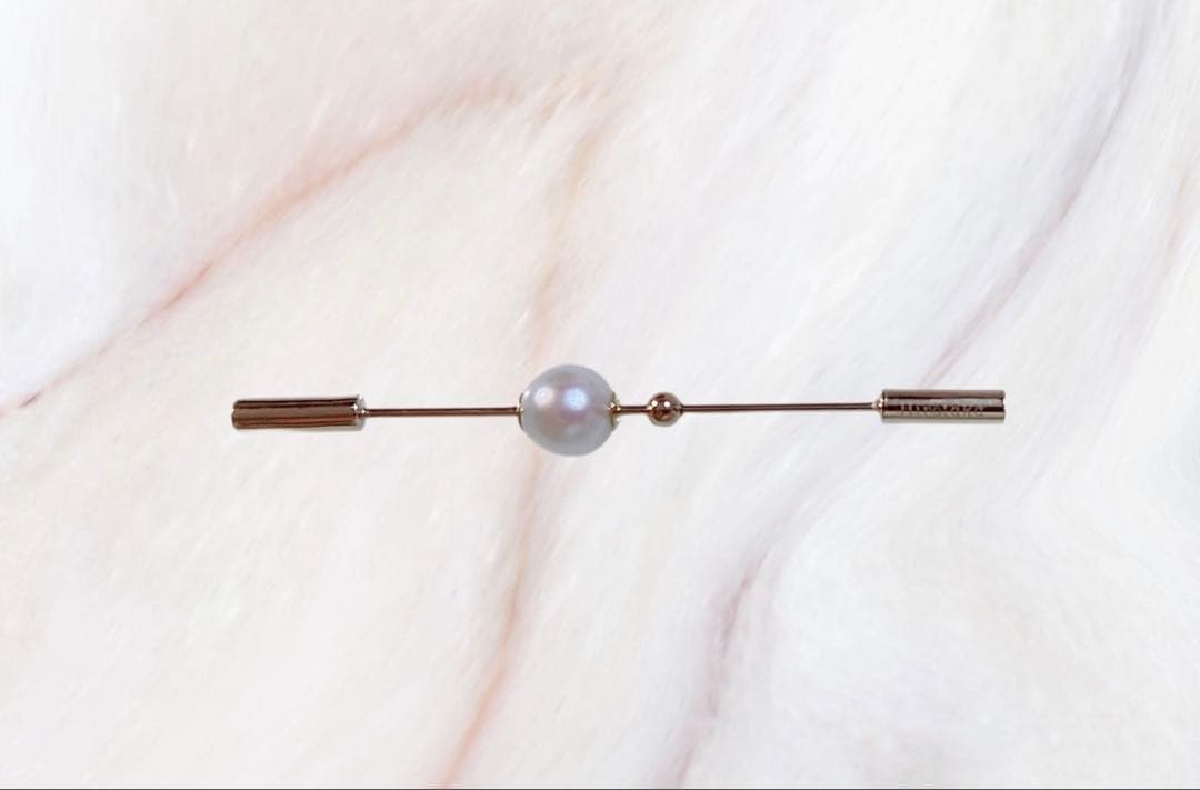 Hirotaka◆アコヤパール スピアピアス(片耳)◆ゴールドビーズ◆Spear