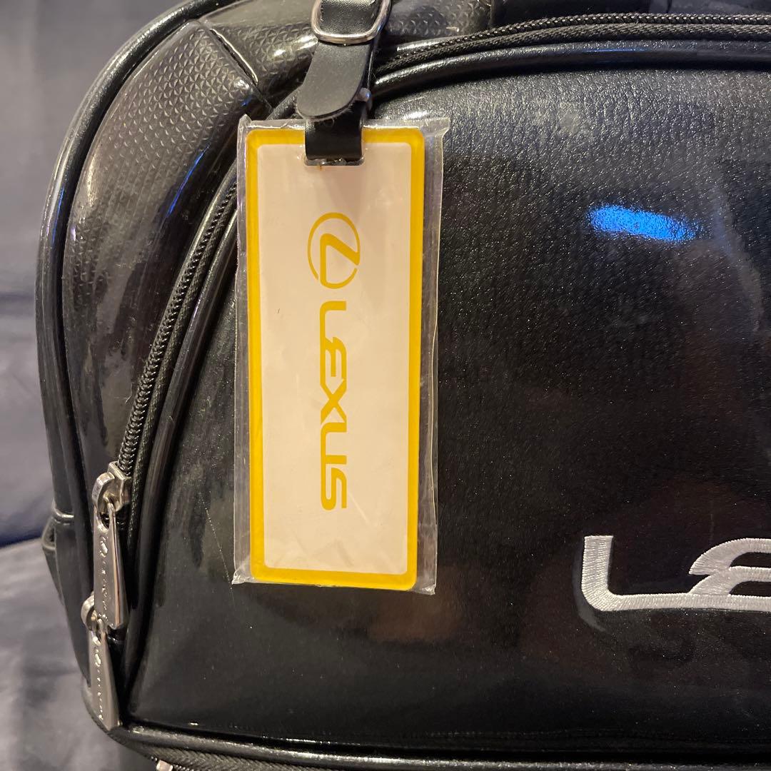 LEXUS レクサス 黒 ゴルフ用 ボストンバック エナメルバッグ 美品