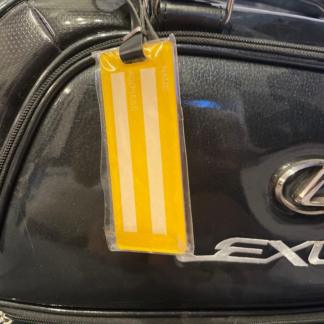 LEXUS レクサス 黒 ゴルフ用 ボストンバック エナメルバッグ 美品