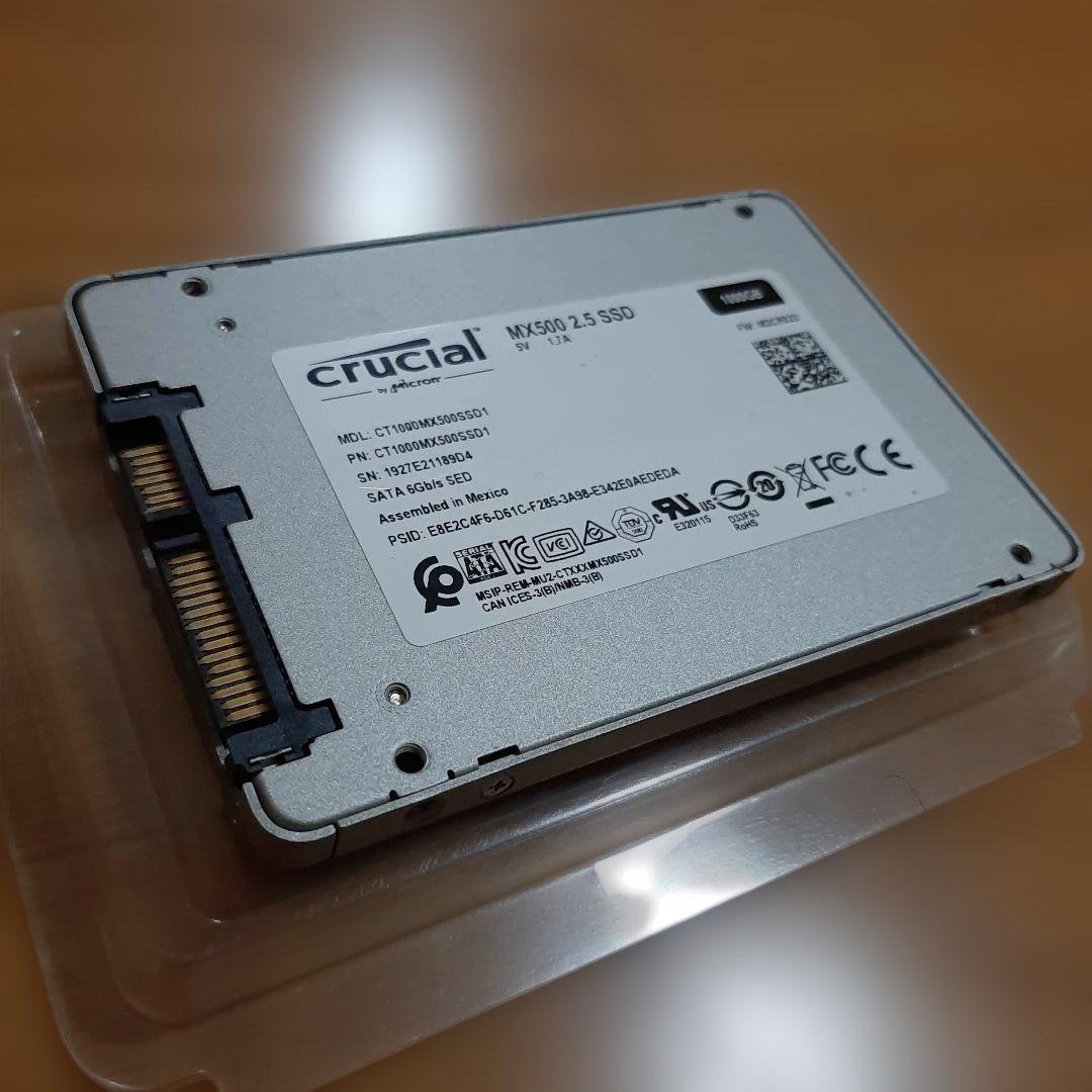 Crucial MX500 2.5インチ SSD 1000GB
