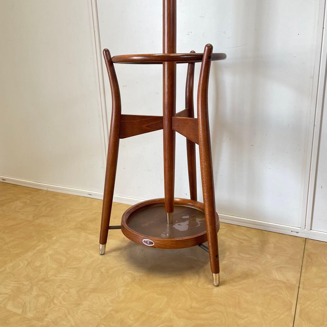 秋田木工 ポールハンガー④ コートハンガー 傘立て 洋服掛け ビンテージ