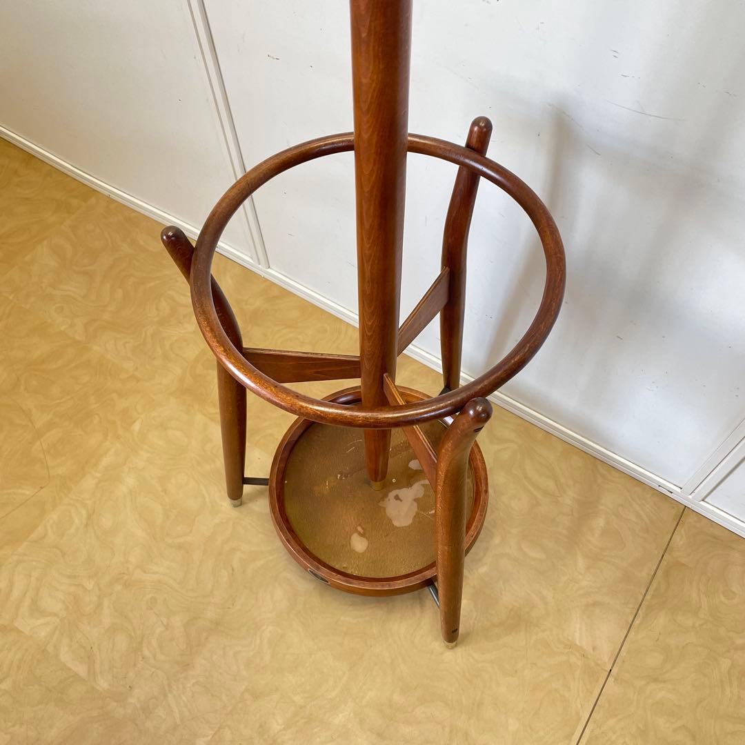 秋田木工 ポールハンガー④ コートハンガー 傘立て 洋服掛け ビンテージ