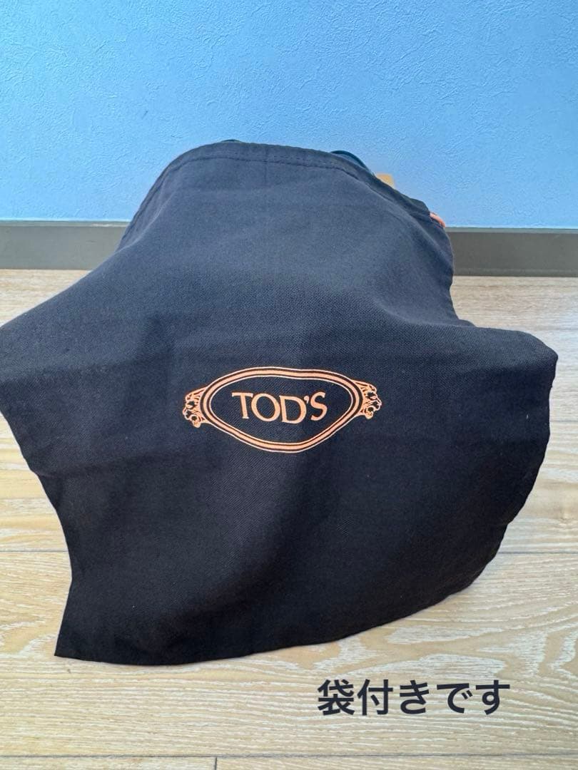 Tod's トッズ 合成皮革ローファー 黒/白 36.5 レディース