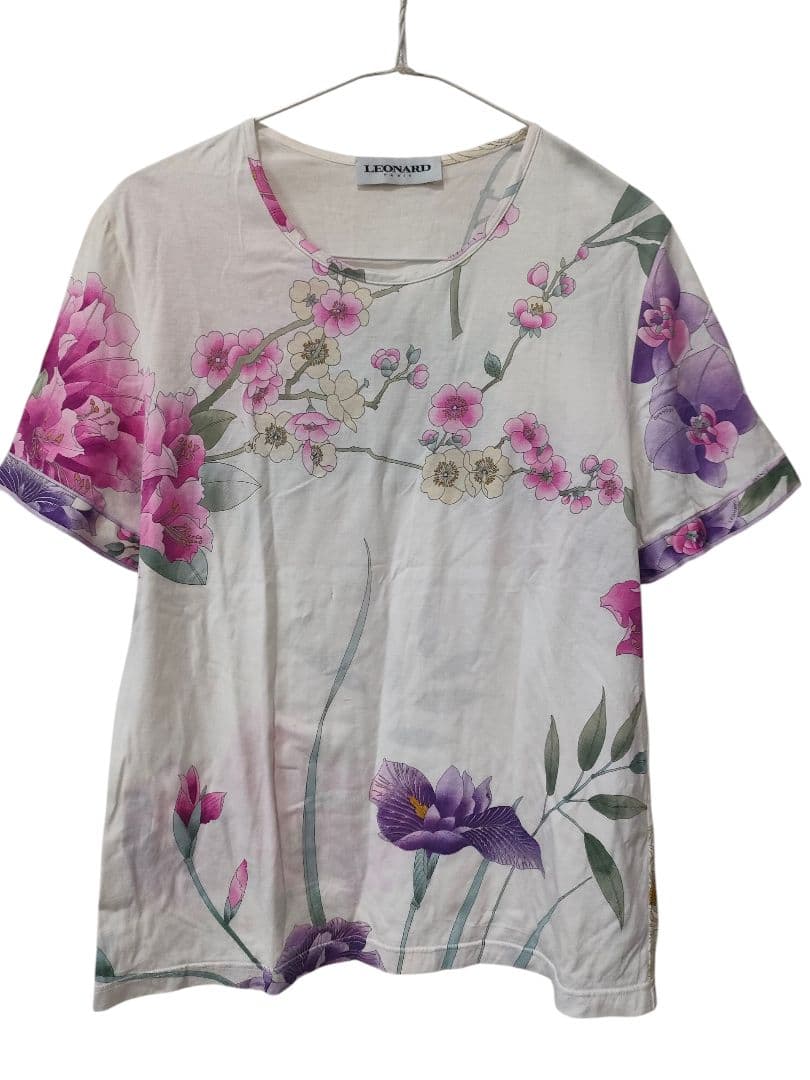 c11 B LEONARD　レオナール　半袖　カットソー　トップス　46