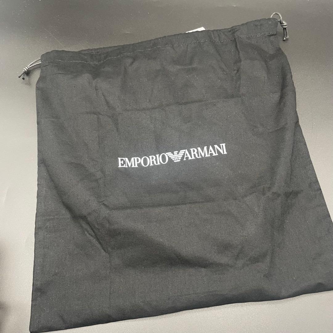 未使用品 EMPORIO ARMANI ベレー帽 ブラック スタッズ ロゴ