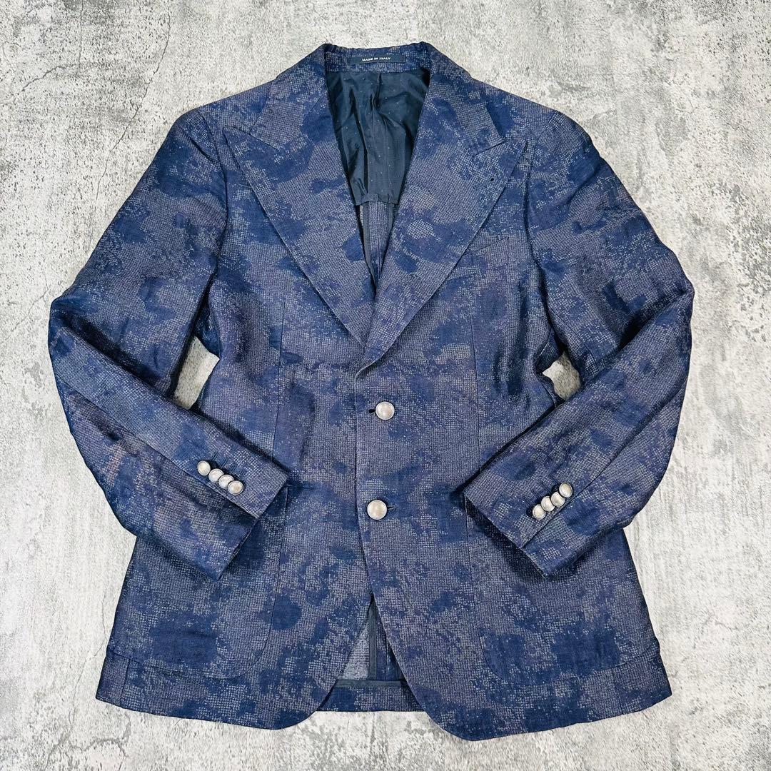 タリアトーレ ピーノ レラリオ リネン×コットン 2B ジャケット サイズ48