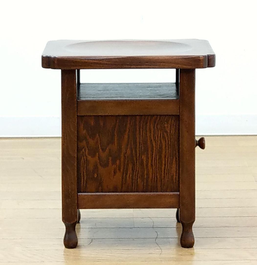 美品 吉田璋也デザイン 鳥取民芸木工 木製 欅(ケヤキ) 無垢 引出付スツール