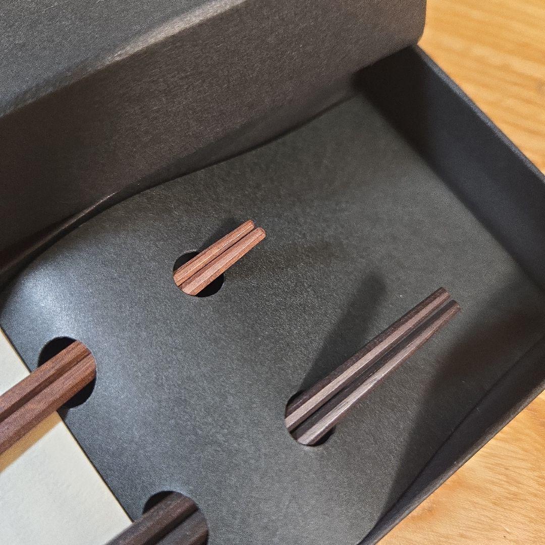 【未使用品】マルナオ 特上百年八角箸　夫婦セット