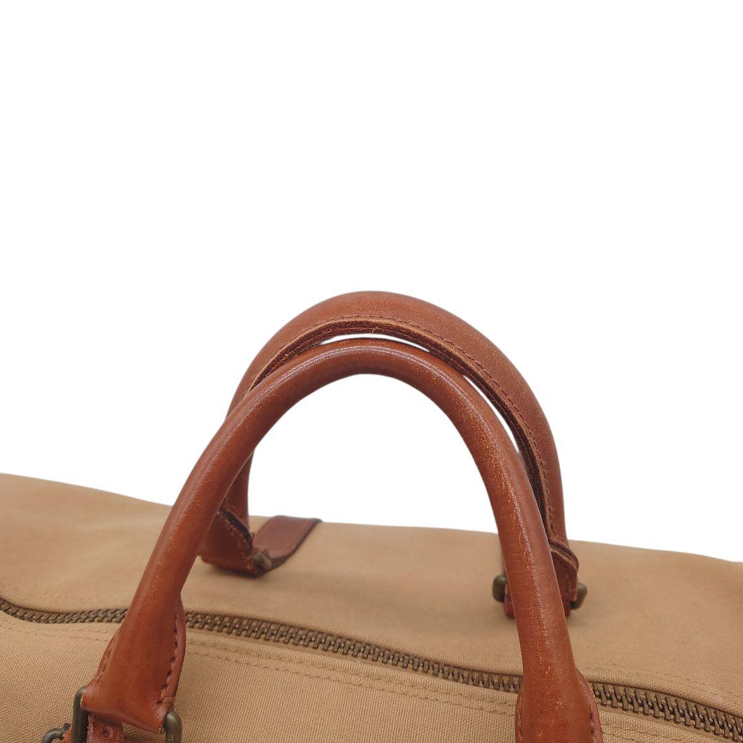 【ヴィンテージ】ラルフローレン　サファリ　キャンバス　レザー　 ボストンバッグ