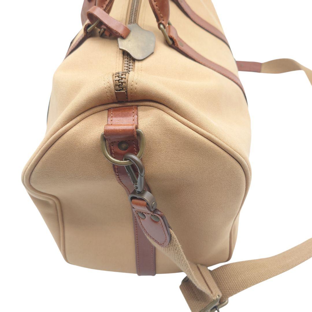 【ヴィンテージ】ラルフローレン　サファリ　キャンバス　レザー　 ボストンバッグ