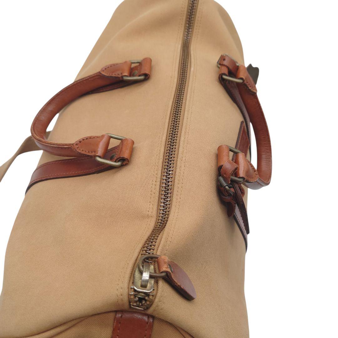 【ヴィンテージ】ラルフローレン　サファリ　キャンバス　レザー　 ボストンバッグ