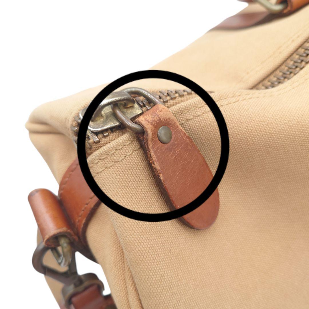 【ヴィンテージ】ラルフローレン　サファリ　キャンバス　レザー　 ボストンバッグ