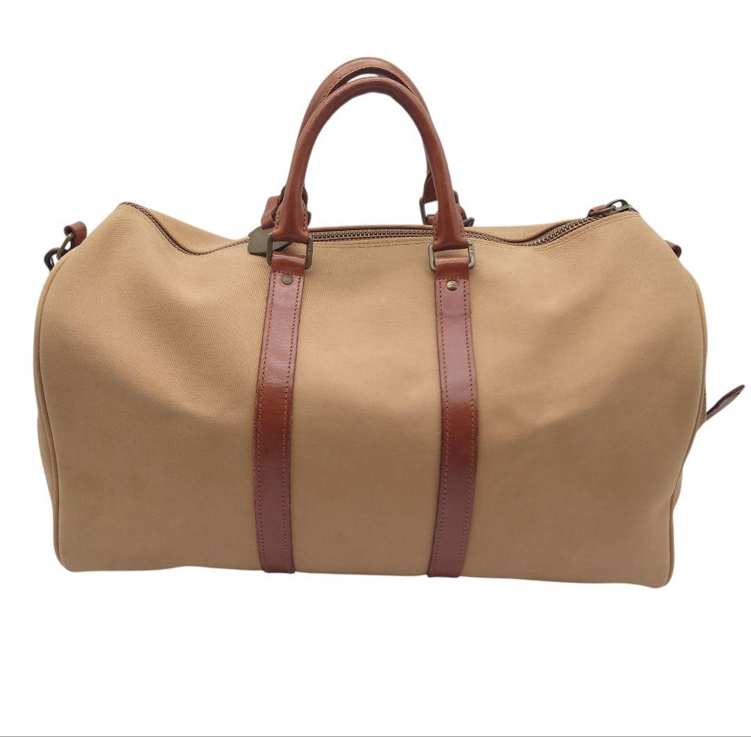 【ヴィンテージ】ラルフローレン　サファリ　キャンバス　レザー　 ボストンバッグ