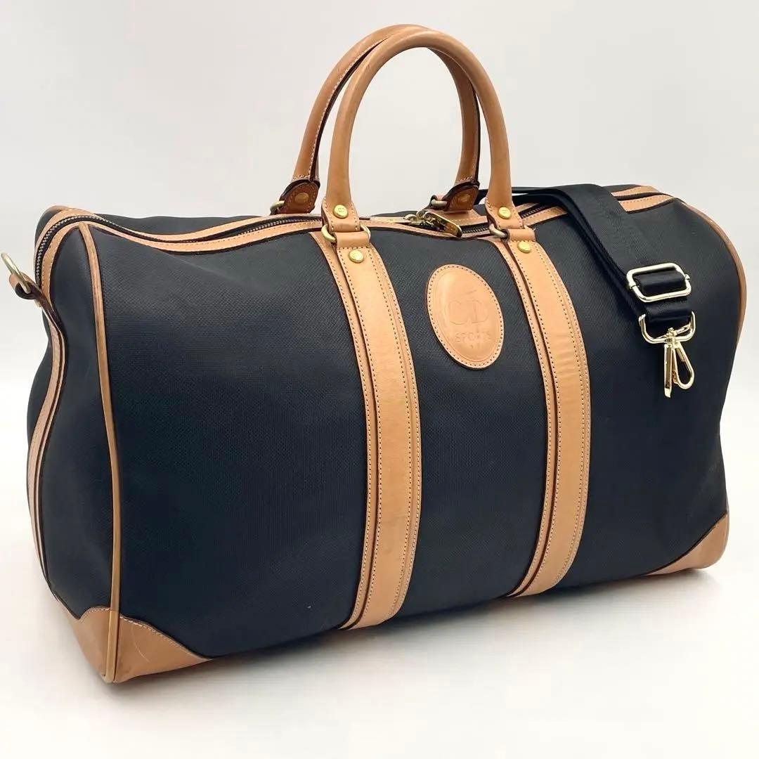 クリスチャンディオール ボストンバッグ 2way 大容量 バイカラー ゴルフ