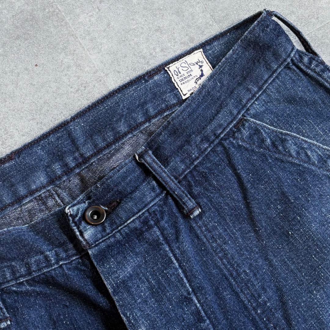 【色落ち抜群】オアスロウ US.NAVY ユティリティパンツ インディゴデニム