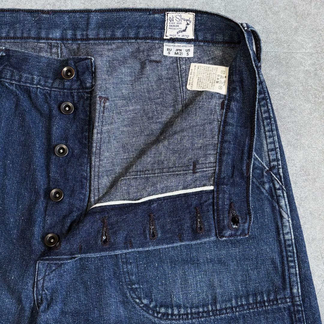 【色落ち抜群】オアスロウ US.NAVY ユティリティパンツ インディゴデニム