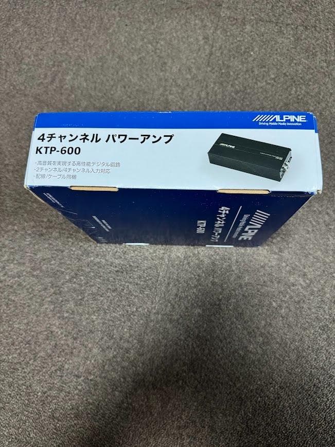 ALPINE アルパイン 4チャンネルパワーアンプ KTP-600 未使用