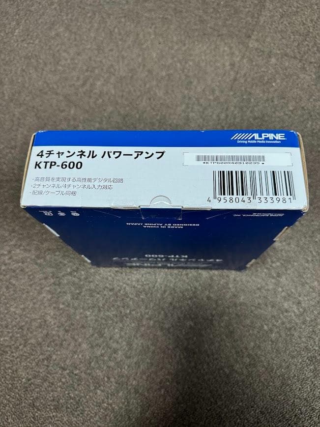 ALPINE アルパイン 4チャンネルパワーアンプ KTP-600 未使用
