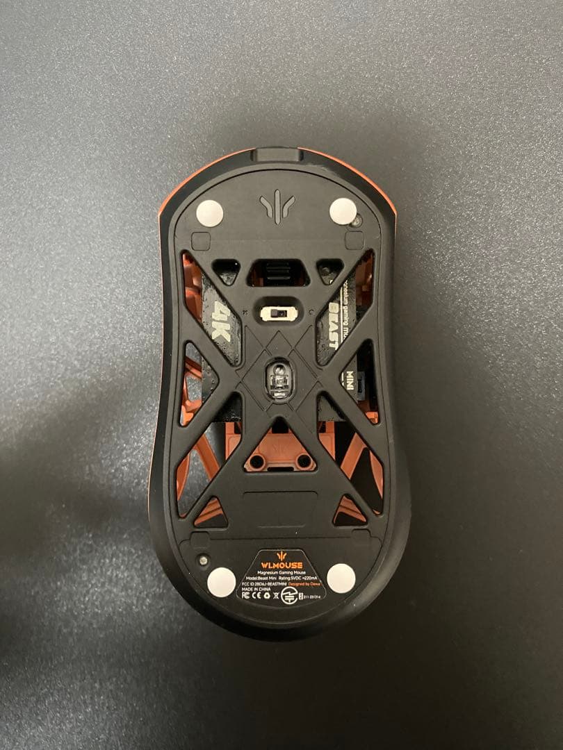 wlmouse beastx mini オレンジ　8000hz 8K