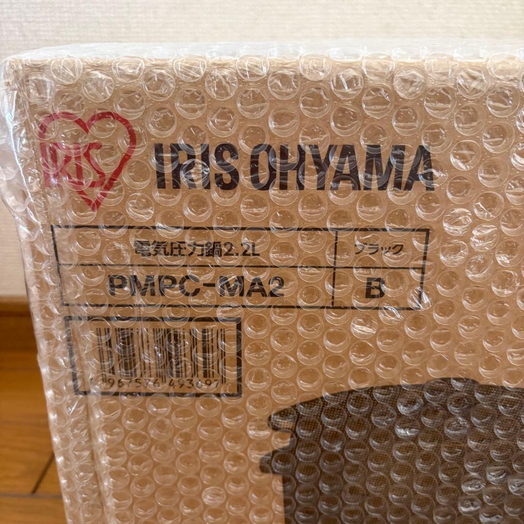 【新品】アイリスオーヤマ 電気圧力鍋 2.2L ブラック PMPC-MA2-B