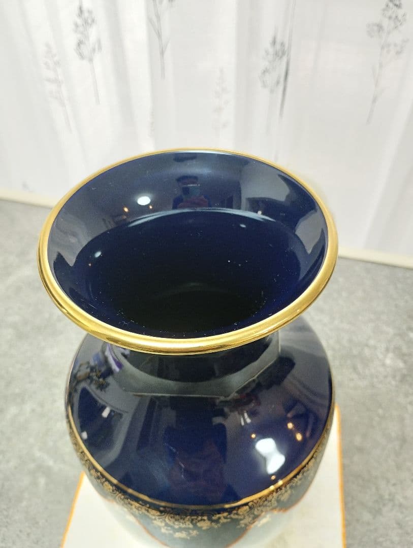 Limoges Castel 22Kゴールド花瓶