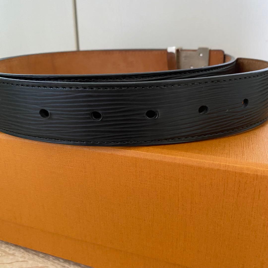 ルイヴィトン　ベルト　エピ　美品　黒