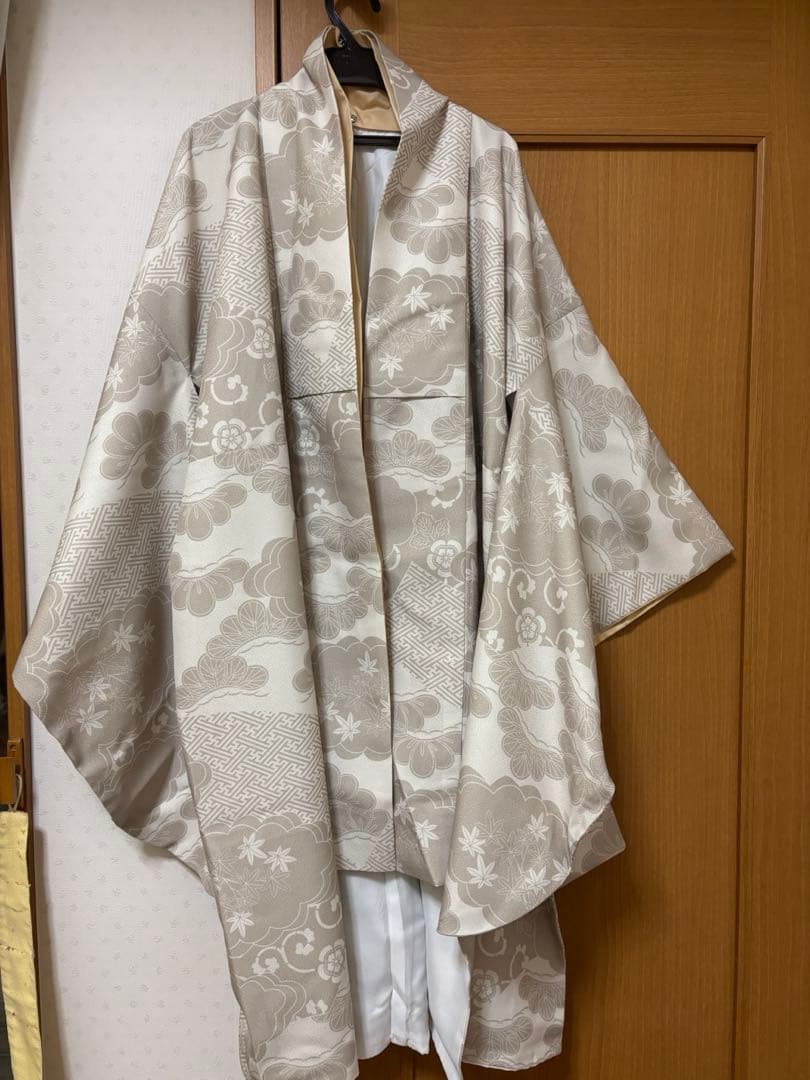 utatane 袴セット ベージュ・ダークブラウン