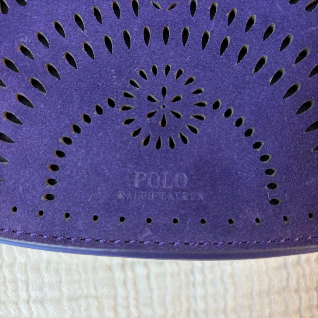 [美品] Polo Ralph Lauren スウェード　ショルダーバッグ