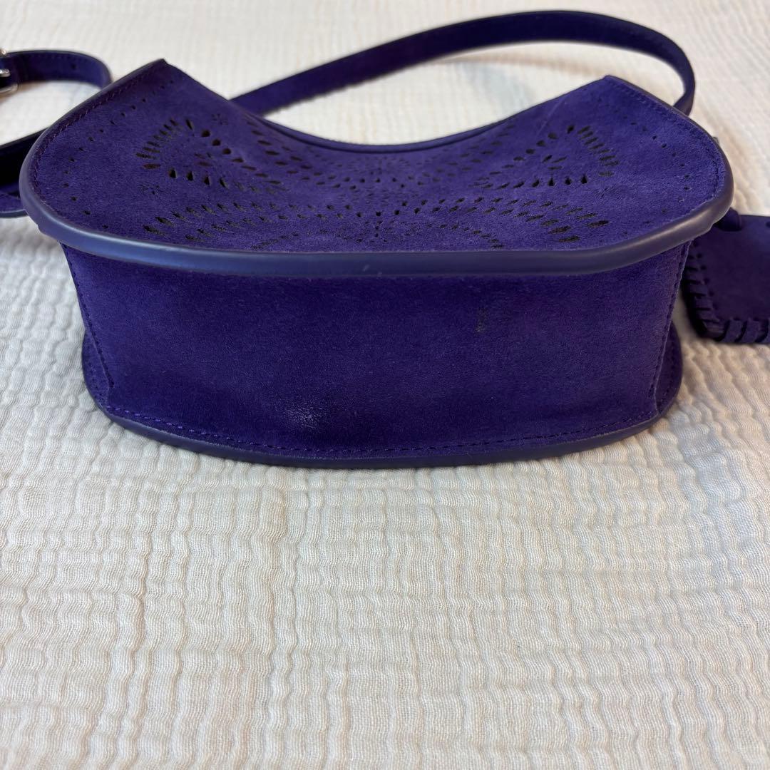 [美品] Polo Ralph Lauren スウェード　ショルダーバッグ