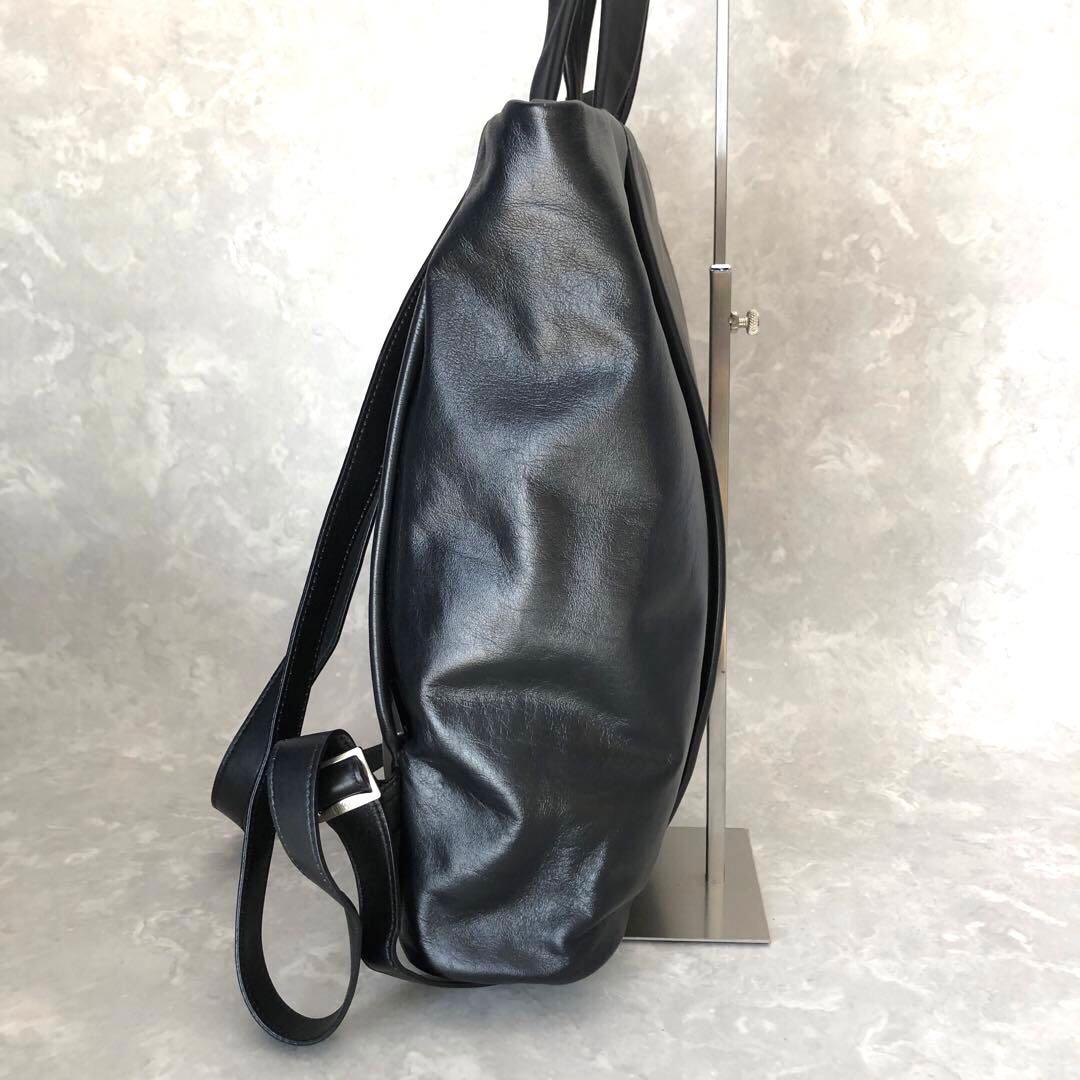 ★美品★カンペール 2WAYレザーリュック 黒 ブラック バックパック