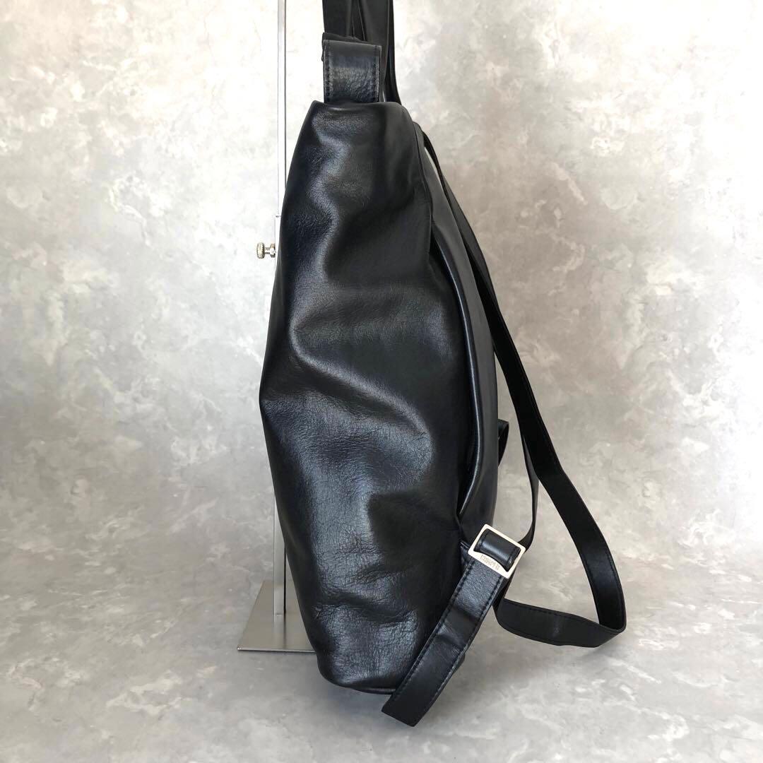 ★美品★カンペール 2WAYレザーリュック 黒 ブラック バックパック
