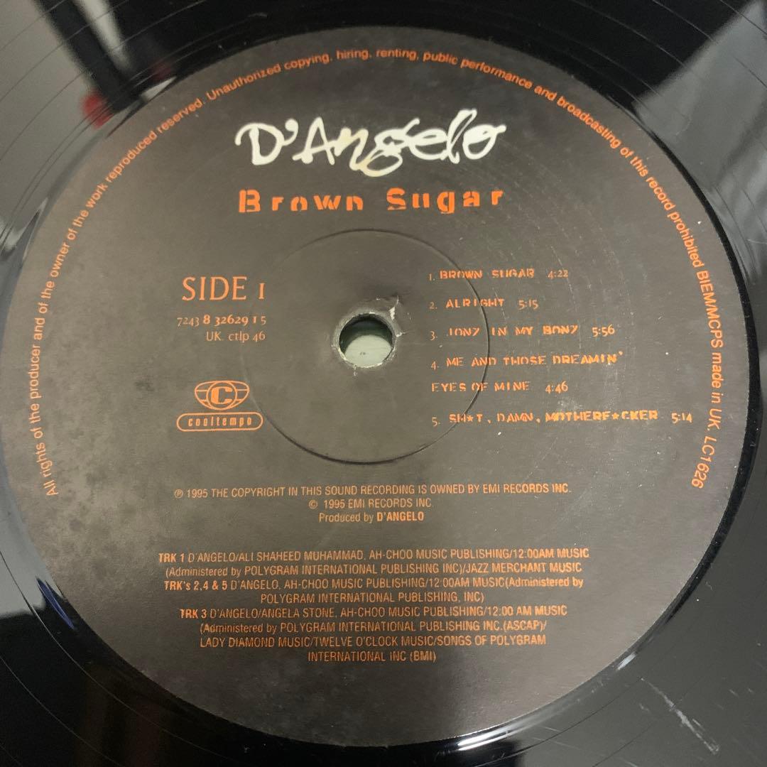 D'Angelo - Brown Sugar UKオリジナル盤