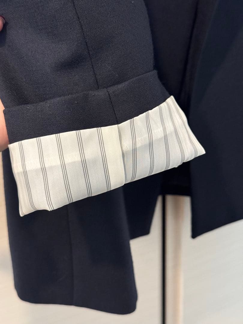 Spick and Span ネイビー ダブルブレストブレザー