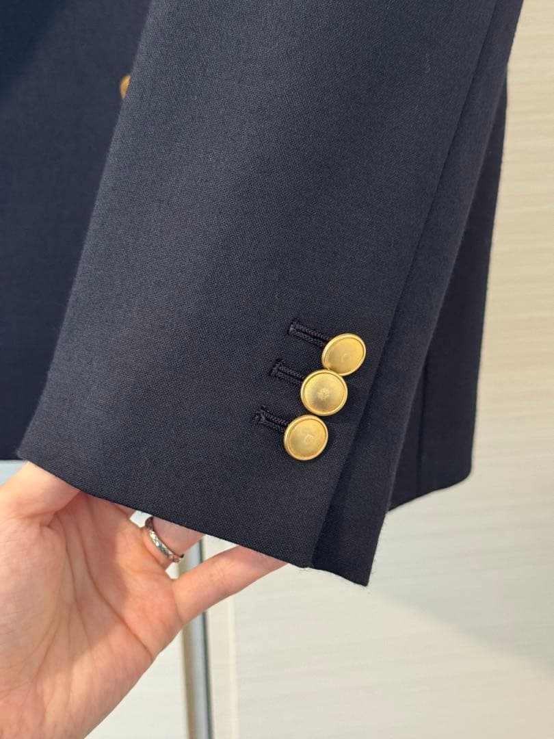 Spick and Span ネイビー ダブルブレストブレザー