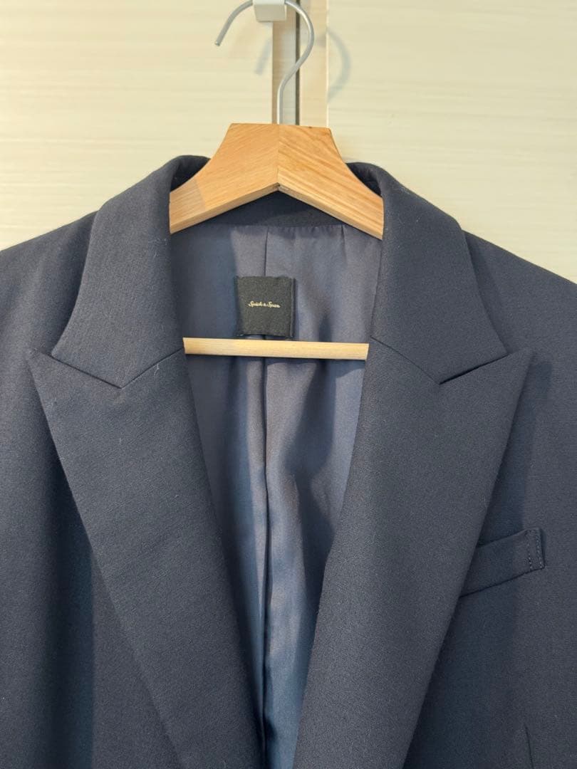 Spick and Span ネイビー ダブルブレストブレザー