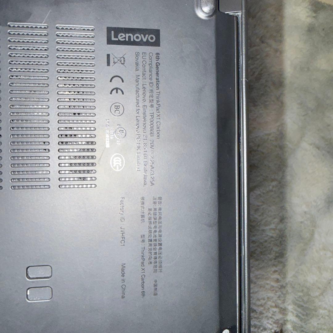 その他ノートPC本体 LENOVO 6th Generation ThinkPad X1 Carbon