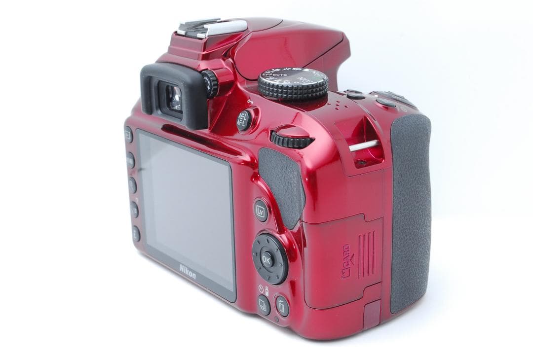【使用感少美品】Nikon D3400　スマホ転送　レッド　高画質モデル