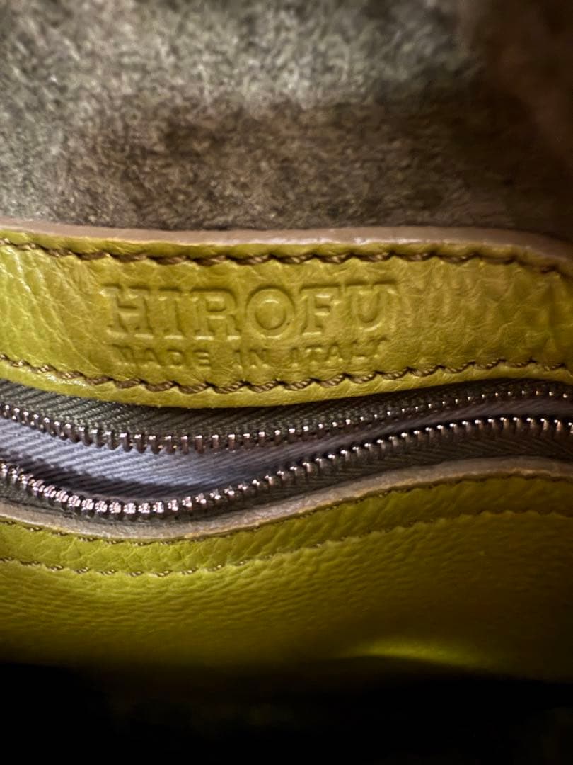 希少カラー HIROFU レザーハンドバッグ