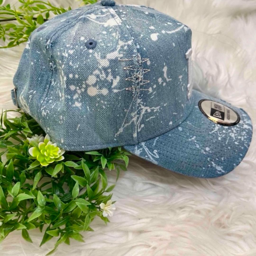 新品 NEWERA LA ニューエラ ダメージ デニム キャップ スナップバック