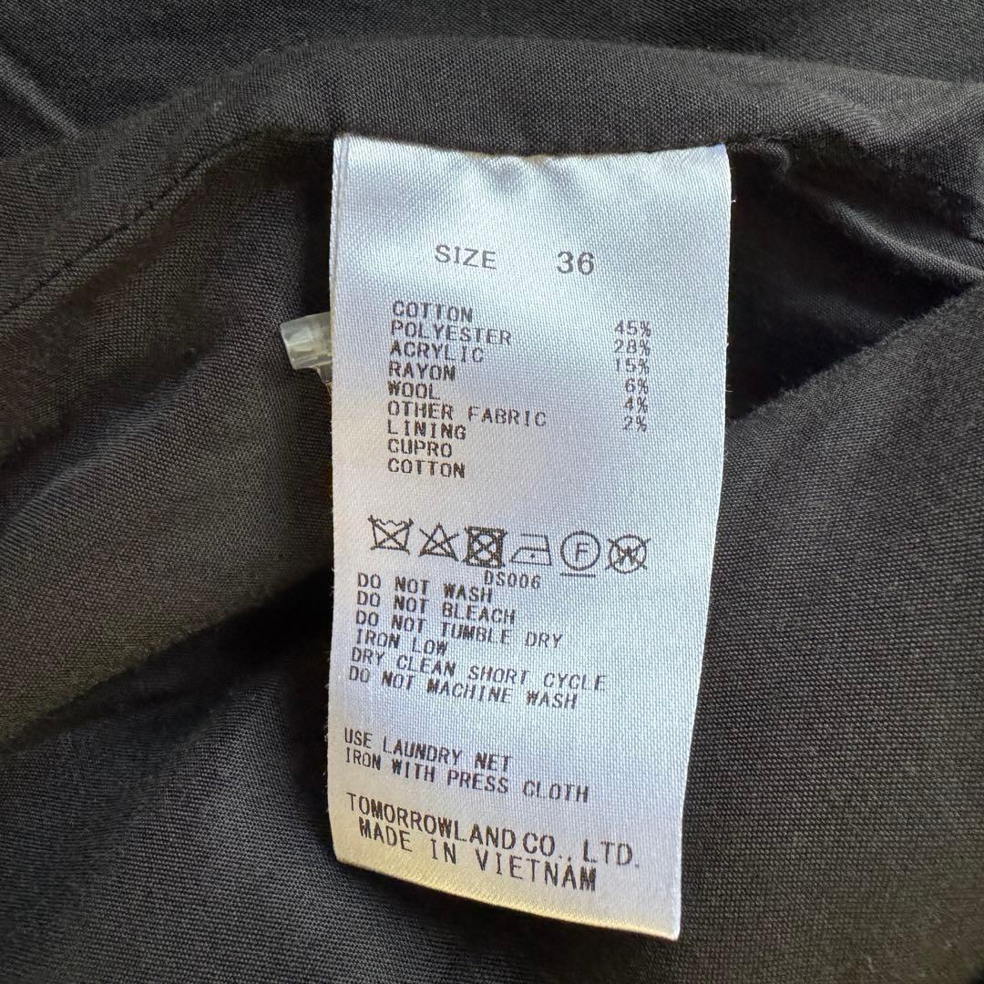 極美品　トゥモローランドBALLSEY 千鳥格子ツイードコートジャケット 近年⭐︎